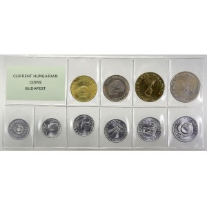 Evropa - sady oběhových mincí, Maďarsko. Sada oběhových mincí 1988 (2 fill. - 20 Ft.), orig...