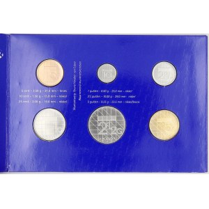 Evropa - sady oběhových mincí, Nizozemsko. 2 c. - 5 G 2000. Papírový obal