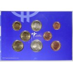 Evropa - sady oběhových mincí, Nizozemsko. 1 c. - 2 € 2002...