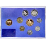 Evropa - sady oběhových mincí, Rakousko. 1 gr. - 20 sch. 1980, 1981, 1985, 1988...
