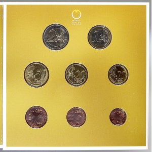 Evropa - sady oběhových mincí, Rakousko. 1c. - 2 € 2006. Papírový přebal