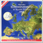 Evropa - sady oběhových mincí, Rakousko. 1c. - 2 € 2008. Papírový přebal