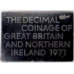 Evropa - sady oběhových mincí, Velká Británie. 1/2 p. - 50 p. 1971. Žeton mincovny...