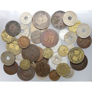 Evropa - konvoluty, Konvolut 40 ks mincí Francie