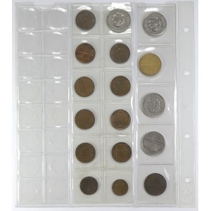 Evropa - konvoluty, Lot 37 ks mincí Nizozemí v listech ze zásobníku