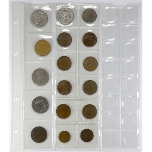 Evropa - konvoluty, Lot 37 ks mincí Nizozemí v listech ze zásobníku