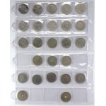 Evropa - konvoluty, Lot 94 ks mincí Norska v listech ze zásobníku