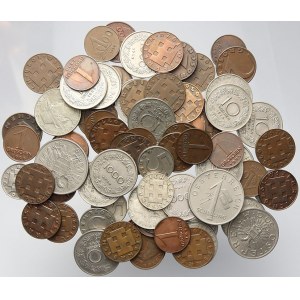 Evropa - konvoluty, Konvolut mincí Rakouska z let 1924-1937 (250 g)