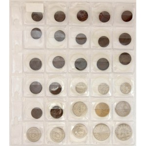 Evropa - konvoluty, Rozpracovaná sbírka oběžných mincí Rakouska 1 gr. - 1 Sch., různé