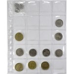 Evropa - konvoluty, Lot 52 ks mincí Španělska v listech ze zásobníku