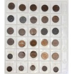 Evropa - konvoluty, Rozpracovaná sbírka oběžných mincí Švédska 5 öre - 10 öre, různé