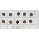 Evropa - konvoluty, Rozpracovaná sbírka oběžných mincí Švédska 5 öre - 10 öre, různé
