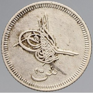 Egypt, 2 ½ girš AH 1277/4. KM-251