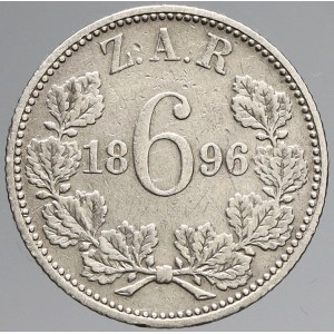 Jihoafrická republika, 6 pence 1896. KM-4