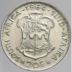 Jihoafrická republika, 20 cent 1964. KM-61