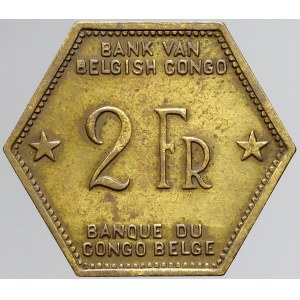 Kongo - Belgické, 2 Fr. 1943. KM-25