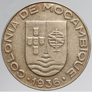 Mozambik, 1 escudo 1936. KM-66