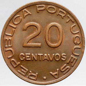 Mozambik, 20 centavos 1936. KM-64