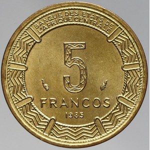 Rovníková Guinea, 5 Fr. 1985. KM-62