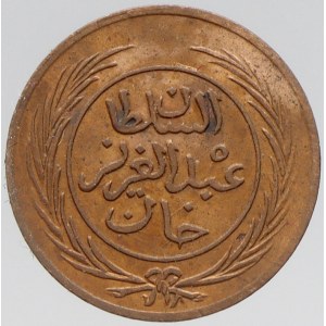 Tunisko, ¼ kharub AH1281/1865. KM-153