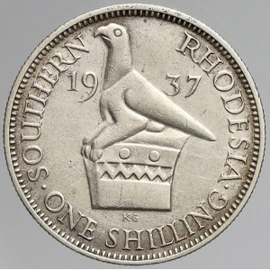 Zimbabwe - Jižní Rhodesie, 1 shilling 1937. KM-11