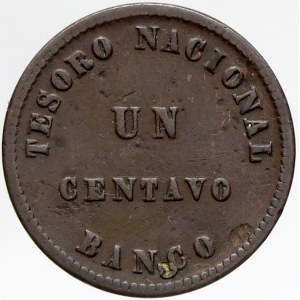 Argentina, 1 centavo 1854. KM-23