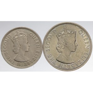 Belize - Britský Honduras, 50 cent 1971, 25 cent 1966. KM-28, 29