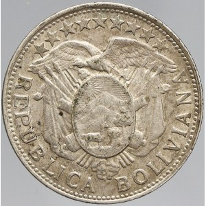 Bolívie, 50 centavos 1901. KM-175