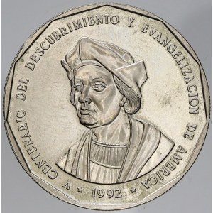 Dominikánská republika, 1 peso 1991. KM-82