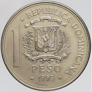 Dominikánská republika, 1 peso 1995. KM-87