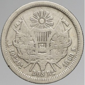 Guatemala, 2 real 1868. KM-142
