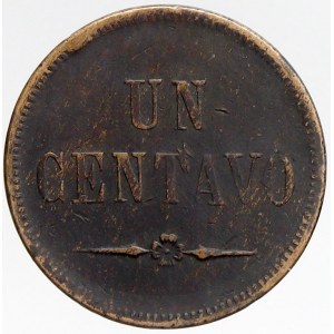 Guatemala, 1 centavo 1871. KM-196