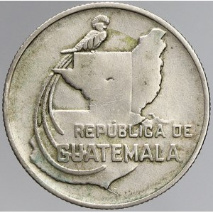 Guatemala, 1/4 quetzal 1943. KM-253