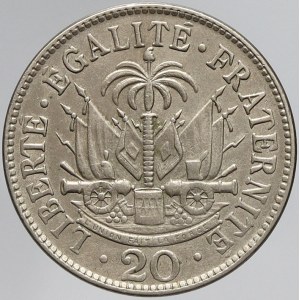 Haiti, 20 centimes 1907. KM-55