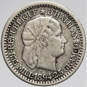 Haiti, 10 centimes 1894. KM-44