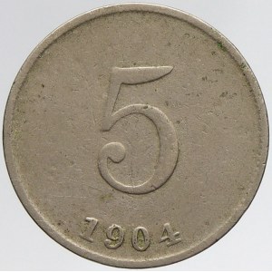 Haiti, 5 centimes 1904. KM-52