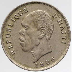 Haiti, 5 centimes 1905. KM-53