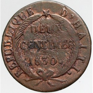 Haiti, 2 centimes 1830. KM-A22