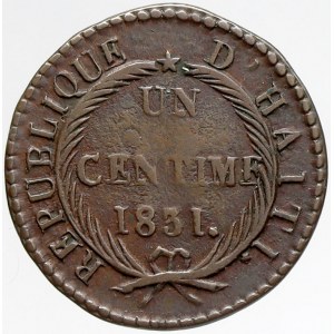 Haiti, 1 centim 1831. KM-A21