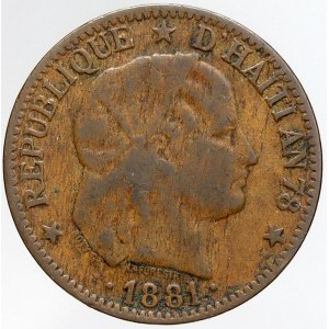 Haiti, 1 centim 1881. KM-42