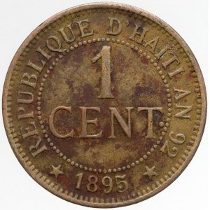 Haiti, 1 centim 1895. KM-48