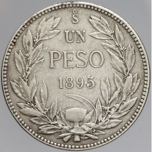 Chile, 1 peso 1895. KM-152.1