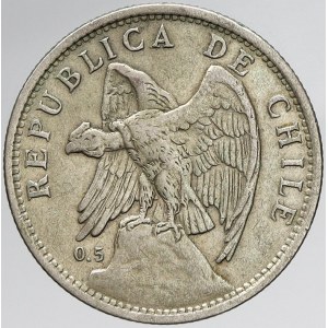 Chile, 1 peso 1924. KM-152.6