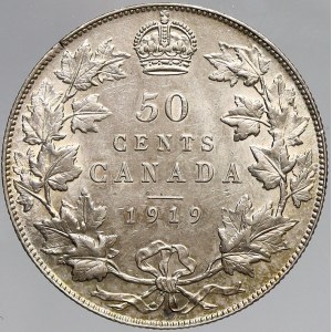 Kanada, 50 cent 1919. KM-25. n. hr.