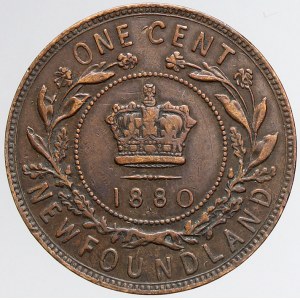 Kanada - New Foundland, 1 cent 1880. KM-1