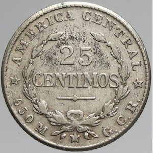 Kostarika, 25 centimos 1924. KM-168