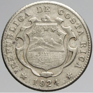 Kostarika, 25 centimos 1924. KM-168
