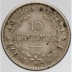 Kostarika, 10 centimos 1910. KM-146