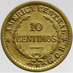 Kostarika, 10 centimos 1921. KM-152