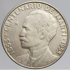 Kuba, 1 peso 1953. KM-29